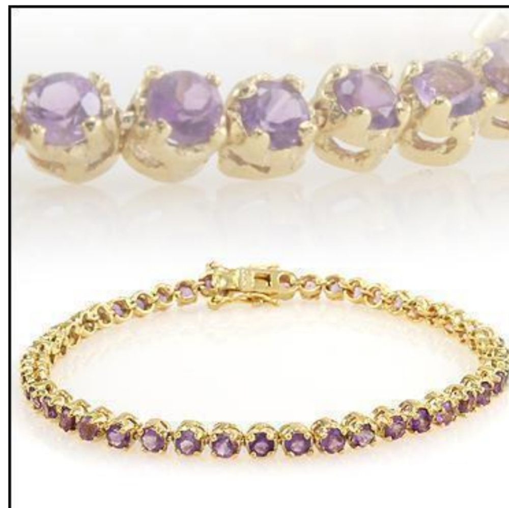 - New Amethyst 10.00 Rounds/Bracklet